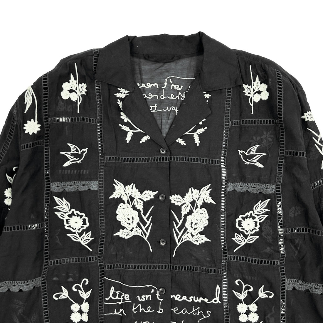 [TODAYFUL]Embroidery Patchwork Shirt/BLACK(12610428)