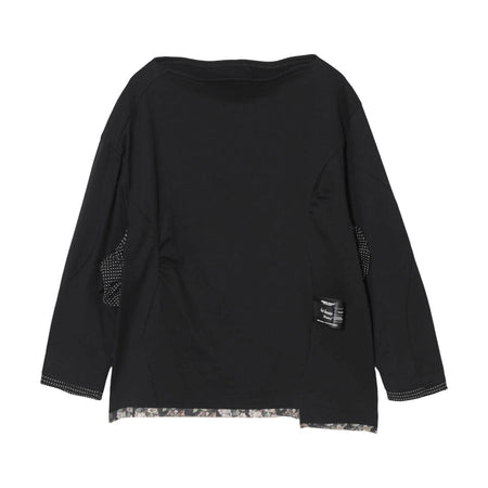 [UNDERCOVER]WOMENS 度詰天竺ボートネックLSTEE/BLACK(UC1F1802-2)