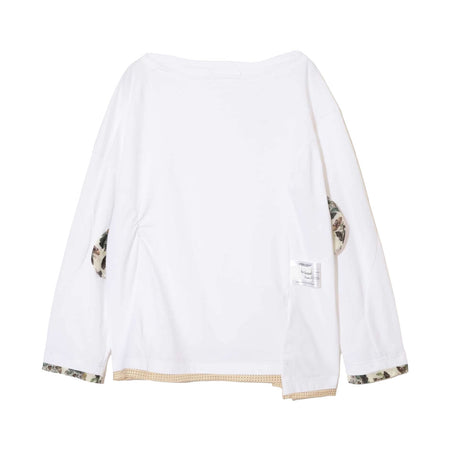 [UNDERCOVER]WOMENS 度詰天竺ボートネックLSTEE/WHITE(UC1F1802-2)