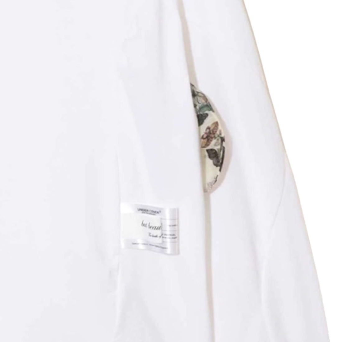 [UNDERCOVER]度詰天竺ボートネックLSTEE/WHITE(UC1F1802-2)