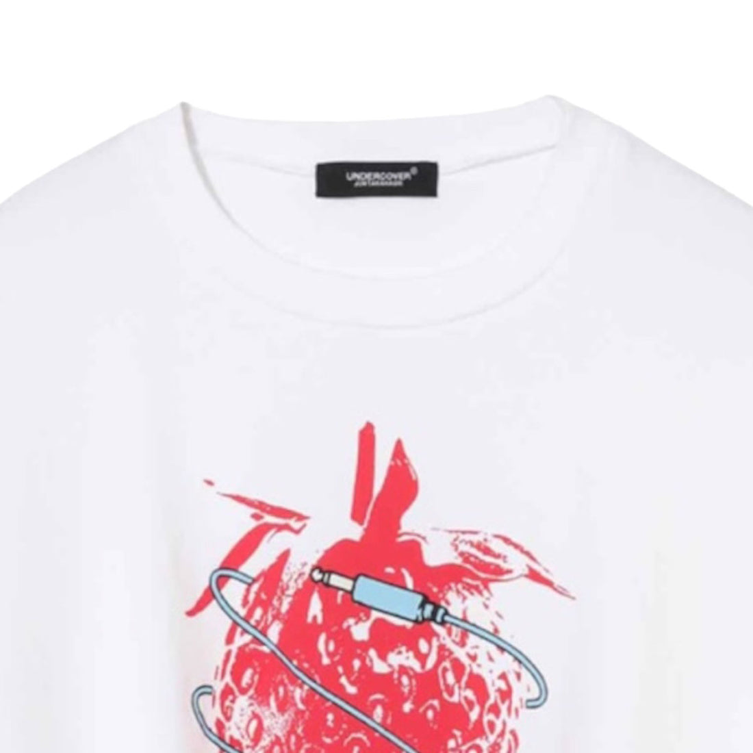 [UNDERCOVER]WIDESHORTLSTEE STRAWBERRY/WHITE(UC1F1892-2)