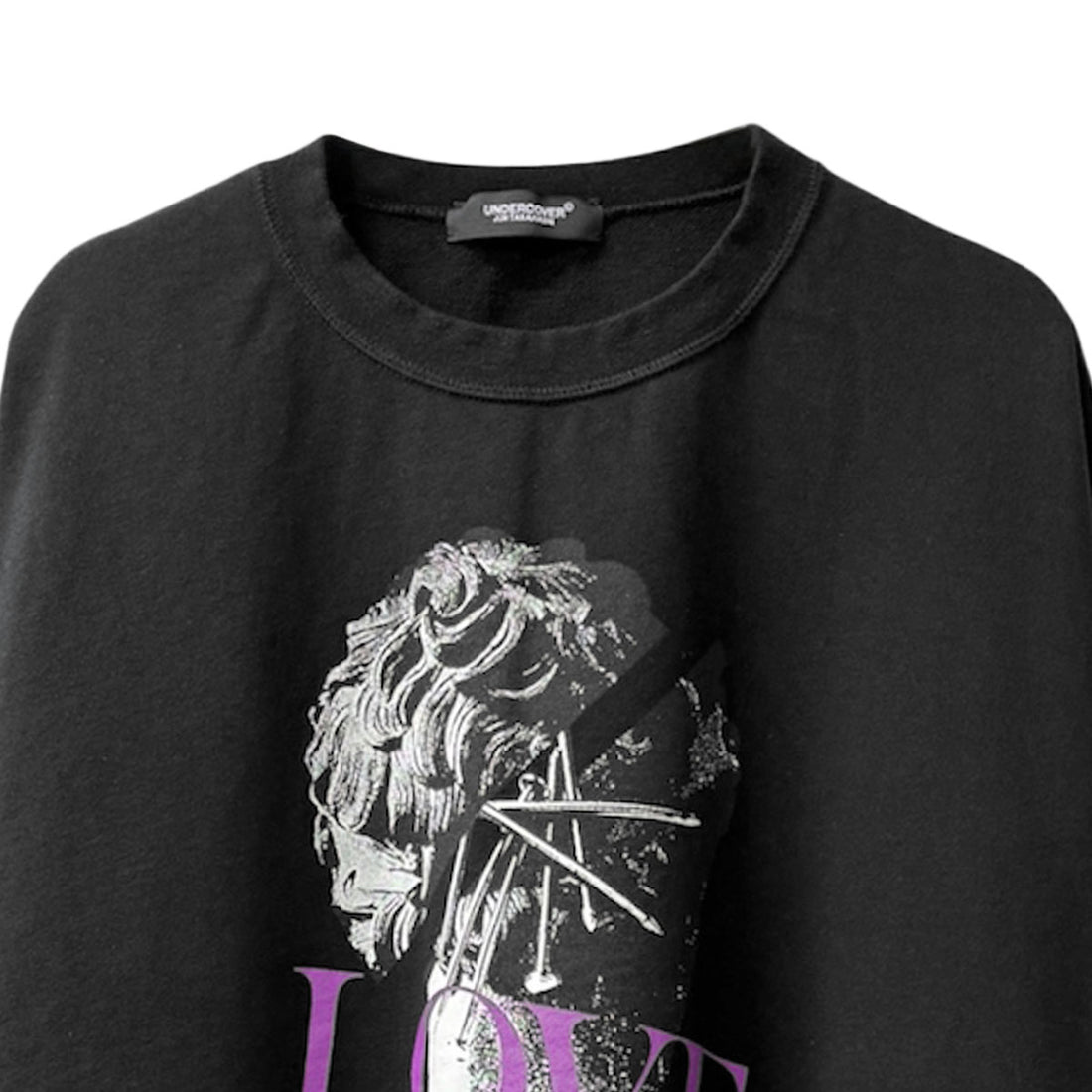 [UNDERCOVER]WOMEN HSWIDESWEAT LOVE/BLACK(UC1F1893-1)