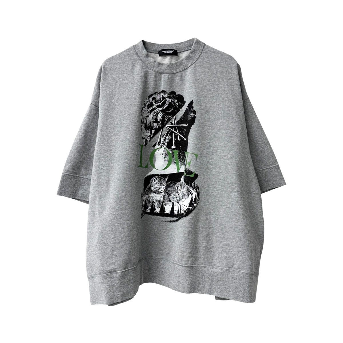 アンダーカバー　レディース　undercover UNDERCOVER]WOMEN HSWIDESWEAT LOVE/GRAY(UC1F1893-1) – R&Co.