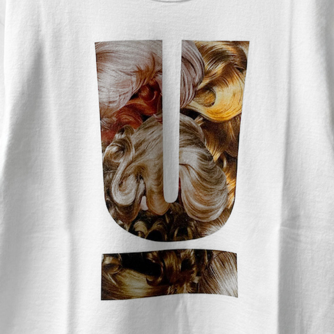 [UNDERCOVER]WOMEN TEE HAIR U/WHITE(UC1F2801)