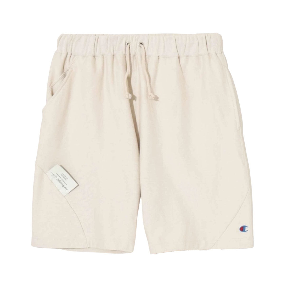 UNDERCOVER Champion スウェットショーツ ベージュ　L UNDERCOVER]10oz Champion 裏毛ビーズ刺繍切替SHORTS (UC1F4502) – R&Co.