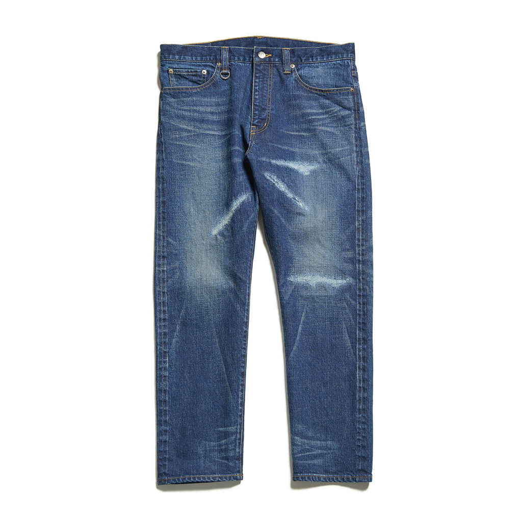 uniform experiment]DAMAGED DENIM TAPERED PANTS(UE-230018) – R&Co
