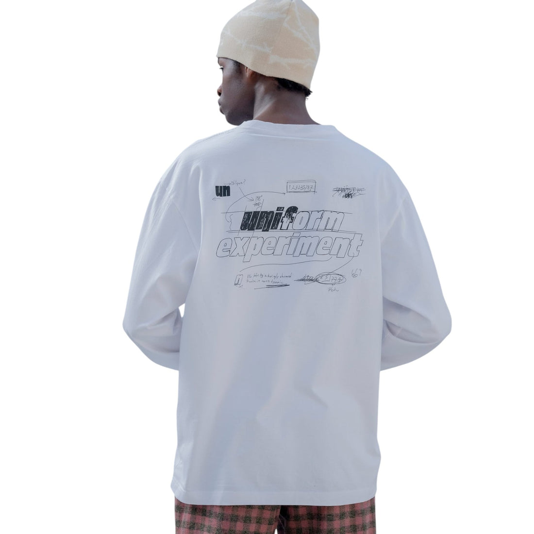 [uniform experiment]IN-PROCESS PRINT L/S TEE/WHITE(UE-252022)