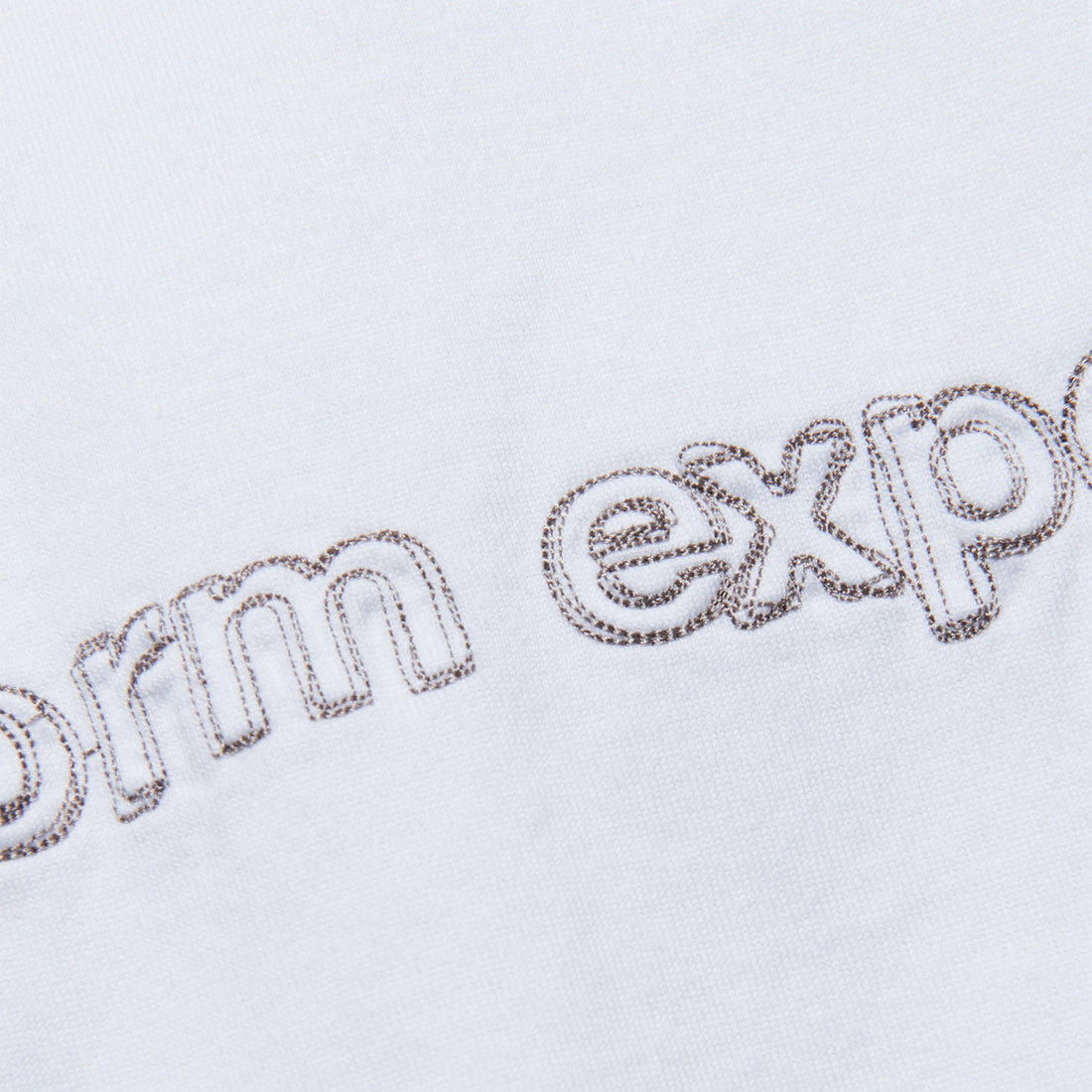 [uniform experiment]LOGO-DRAFT L/S TEE/WHITE(UE-252025)