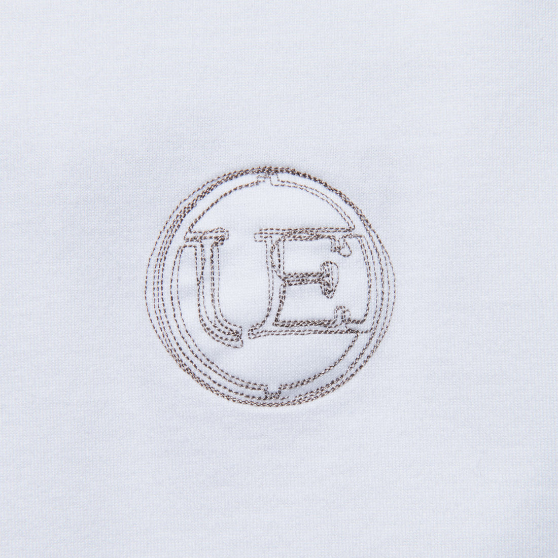 [uniform experiment]LOGO-DRAFT L/S TEE/WHITE(UE-252025)
