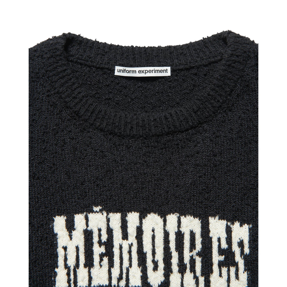 [uniform experiment]ASGER JORN: MEMOIRES JACQUARD KNIT/BLACK(UE-252032)