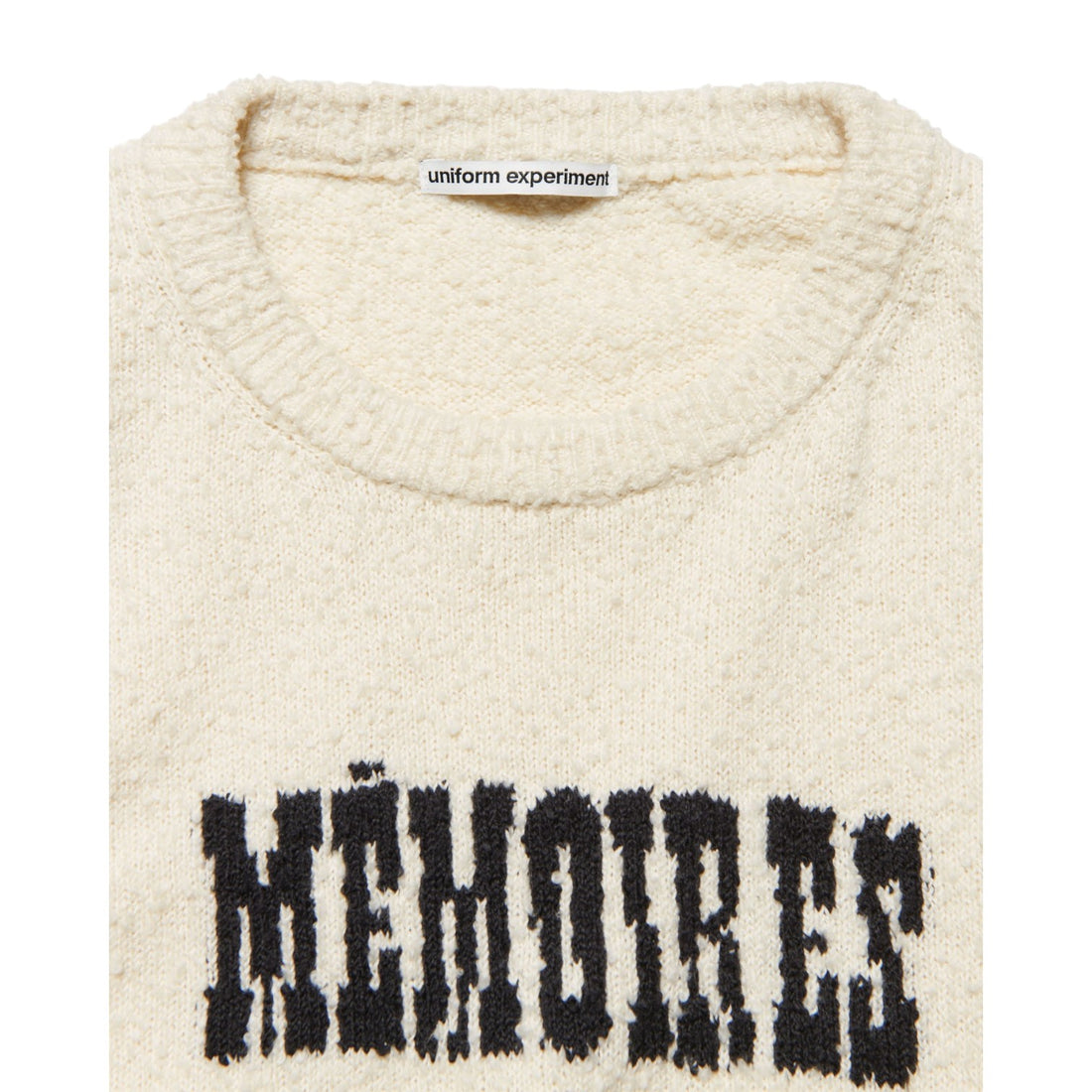 [uniform experiment]ASGER JORN: MEMOIRES JACQUARD KNIT/OFF WHITE(UE-252032)