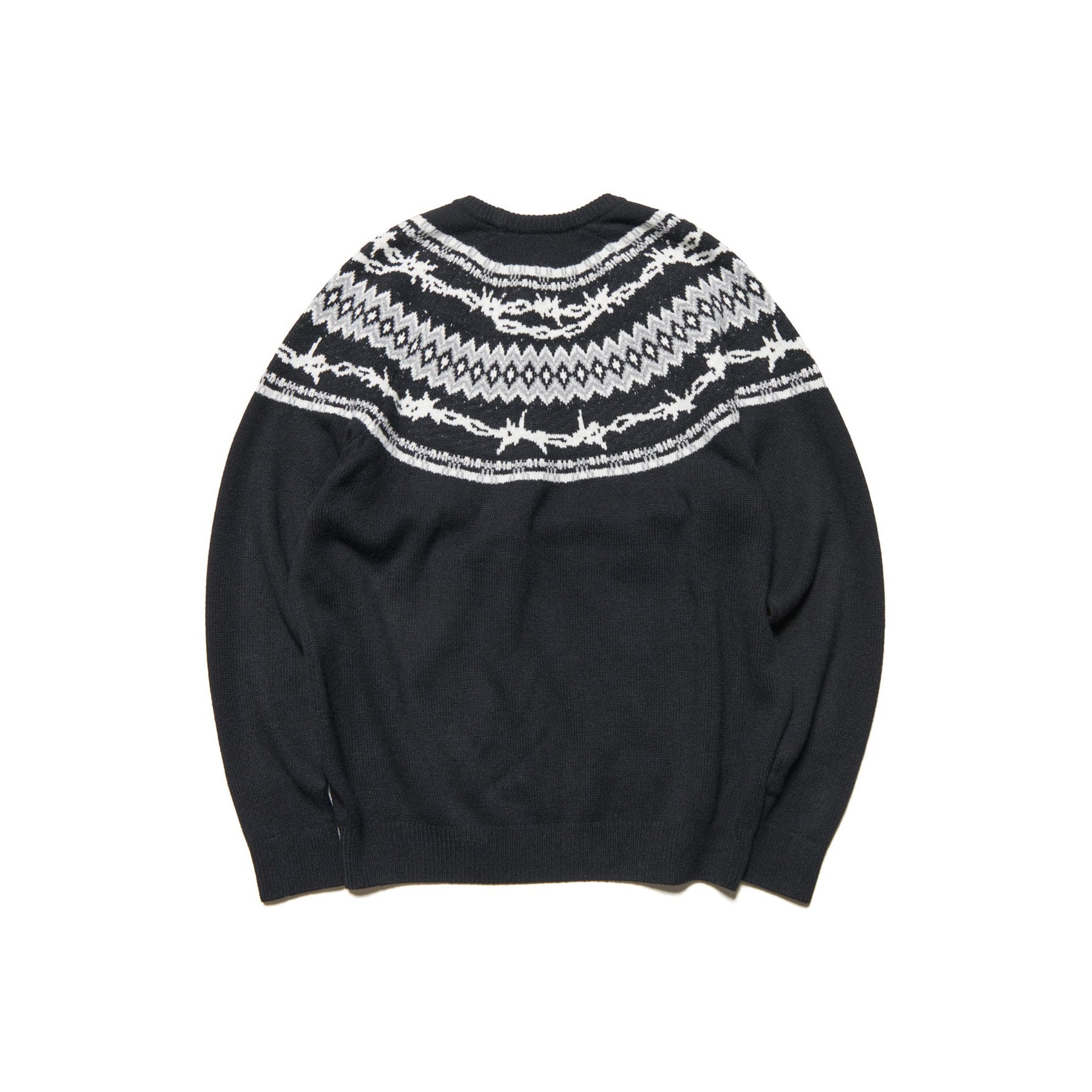 uniform experiment]ENTANGLED NORDIC SWEATER/BLACK(UE-252067) – R&Co.