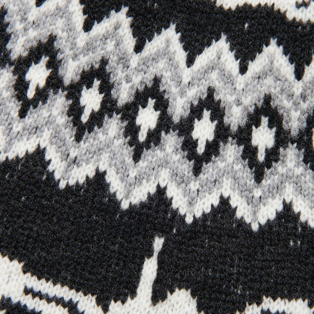 [uniform experiment]ENTANGLED NORDIC SWEATER/BLACK(UE-252067)