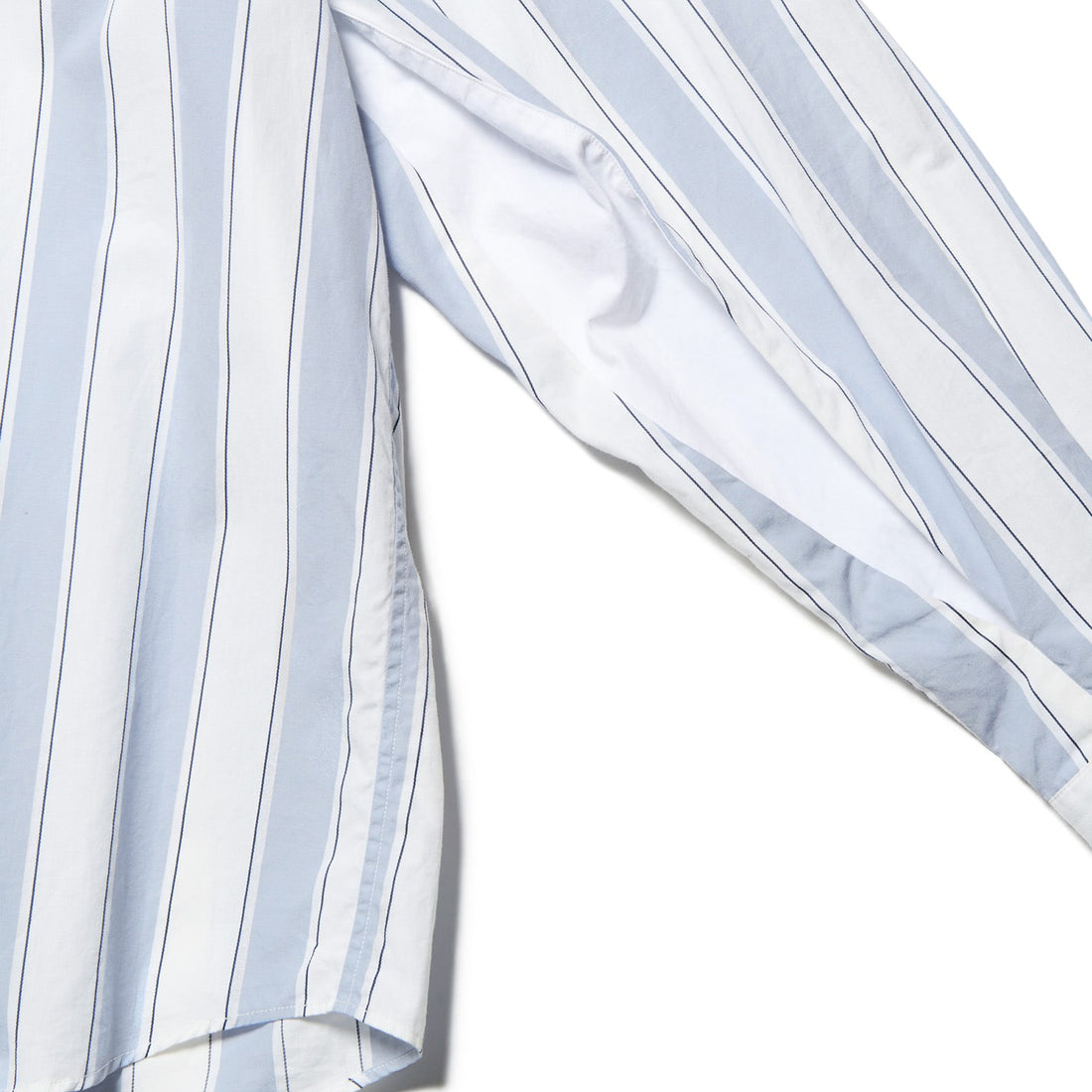 [uniform experiment]VENTILATION RELAX-FIT L/S SHIRT/LIGHT BLUE (STRIPE)(UE-260038)