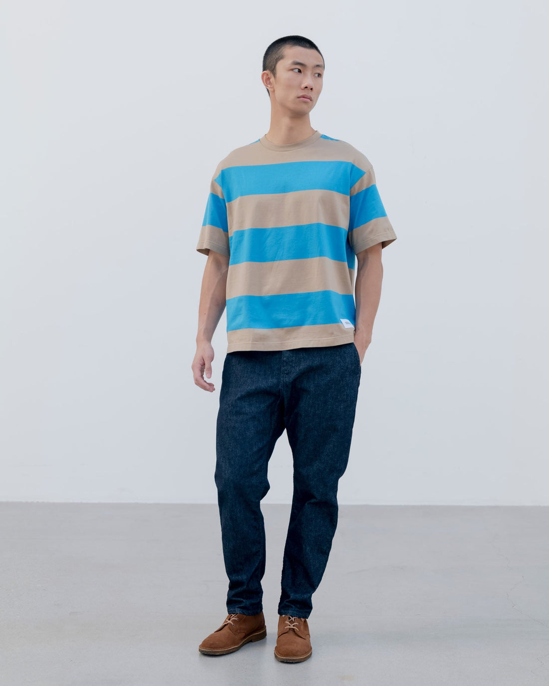 [uniform experiment]BORDER S/S TEE(UE-260041)