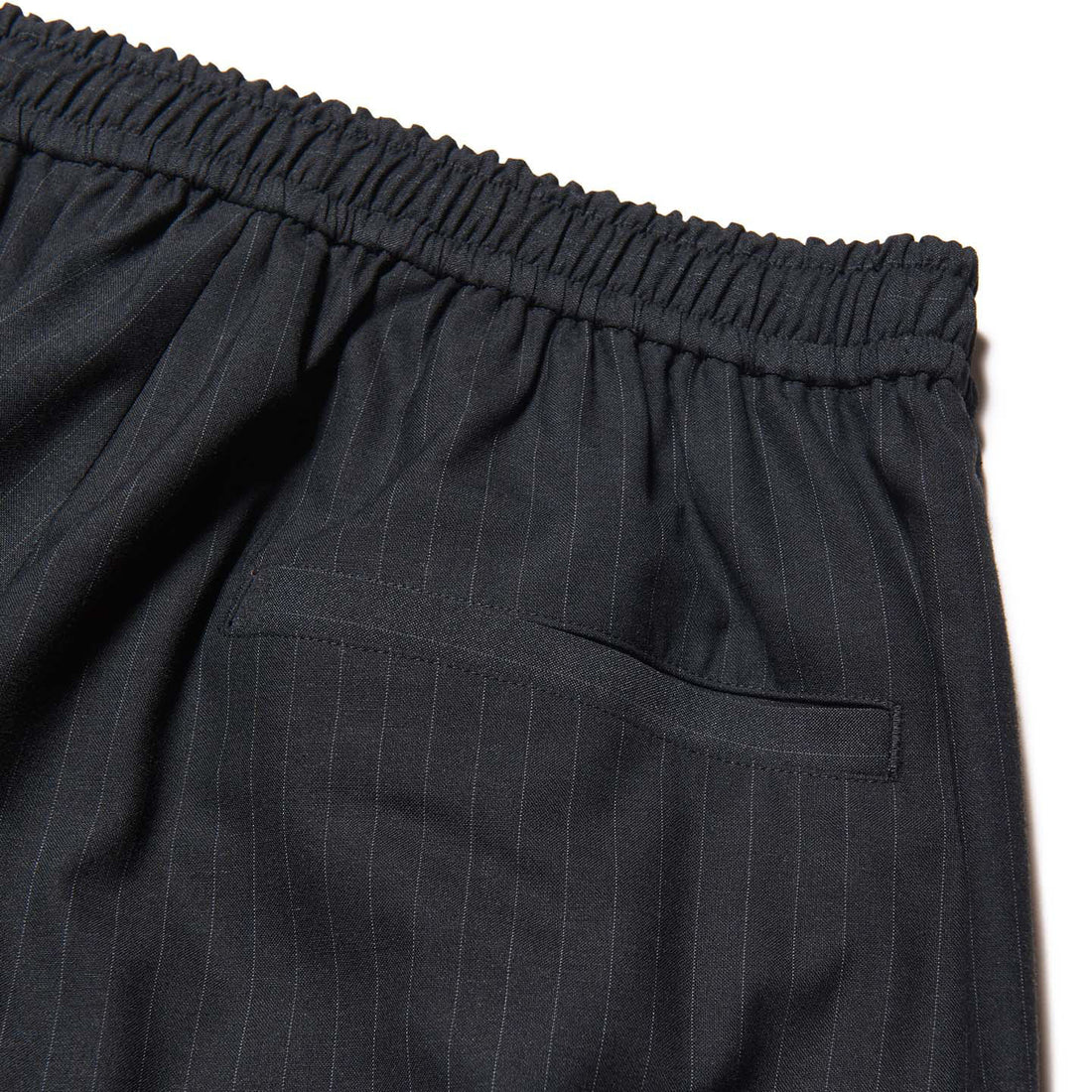 [uniform experiment]STRETCH WOOL SIDE POCKET JOGGER PANTS/A (BLACK STRIPE)(UE-260045)