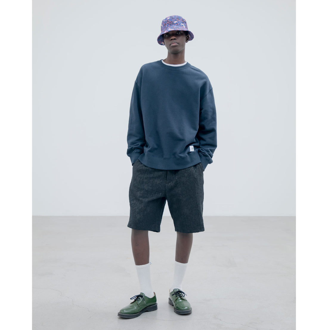 [uniform experiment]LOOSE SWEATSHIRT/NAVY(UE-260050)