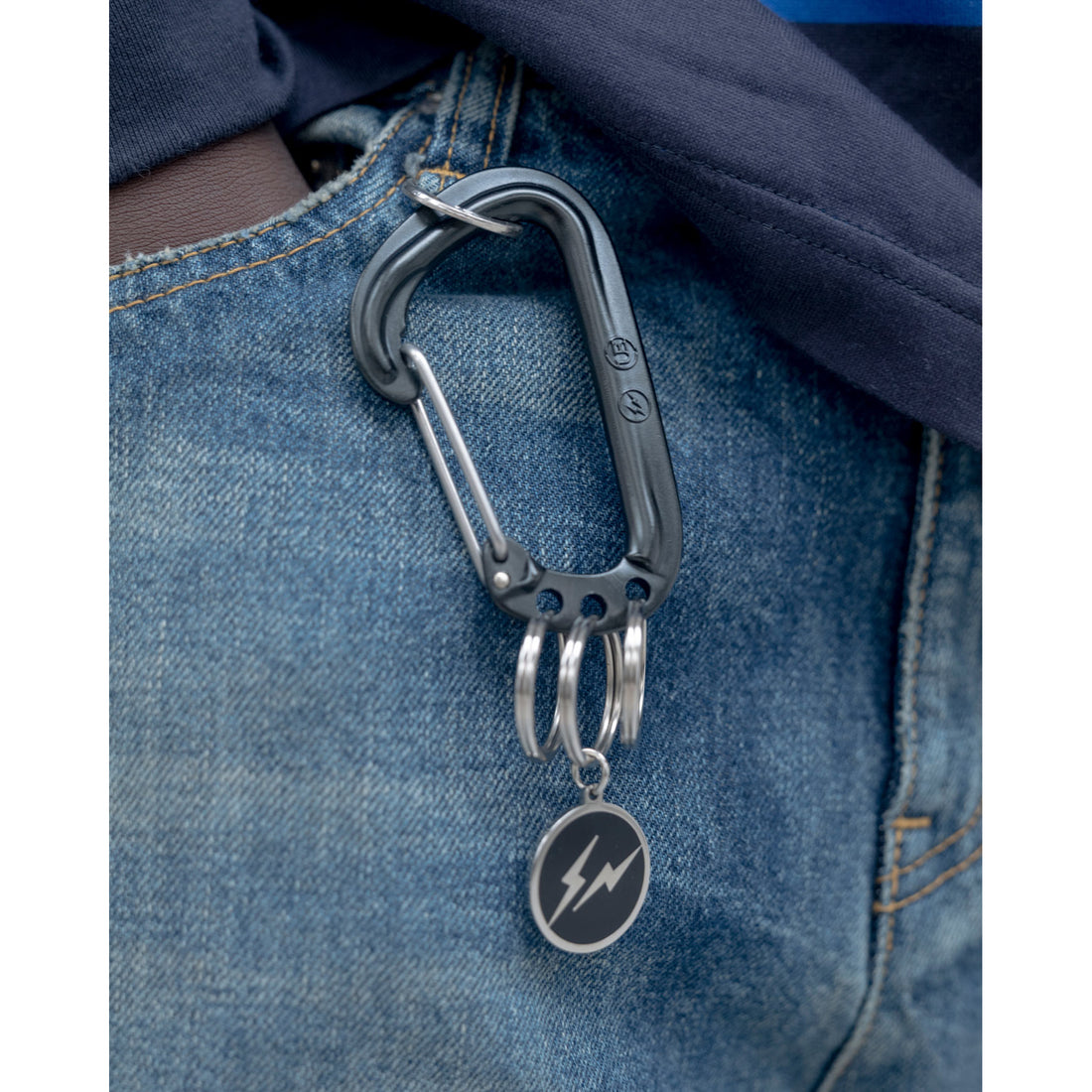 [uniform experiment]ALMINIUM CARABINER/BLACK(UE-260061)