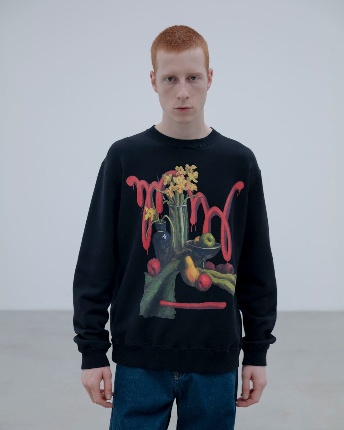 [uniform experiment]MICHAEL CHERNO: NARCISSUS CREWNECK TOP(UE-260066)