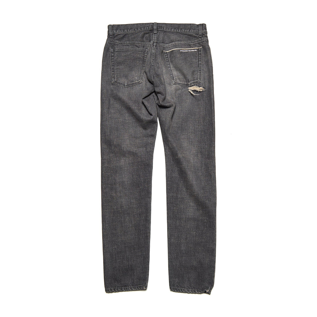 [uniform experiment]DAMAGED DENIM TAPERED-FIT JEANS(UE-262027)