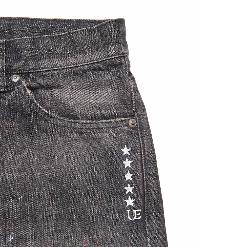 [uniform experiment]DAMAGED DENIM TAPERED-FIT JEANS(UE-262027)