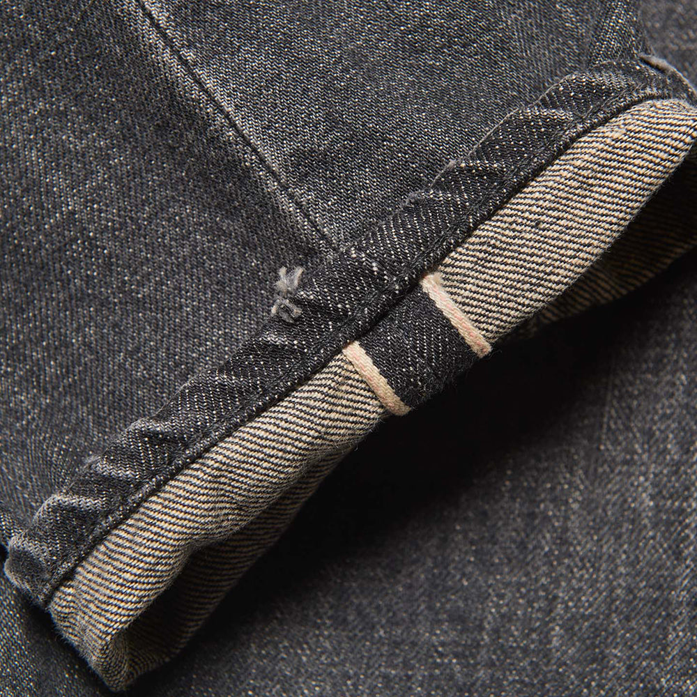 [uniform experiment]DAMAGED DENIM TAPERED-FIT JEANS(UE-262027)