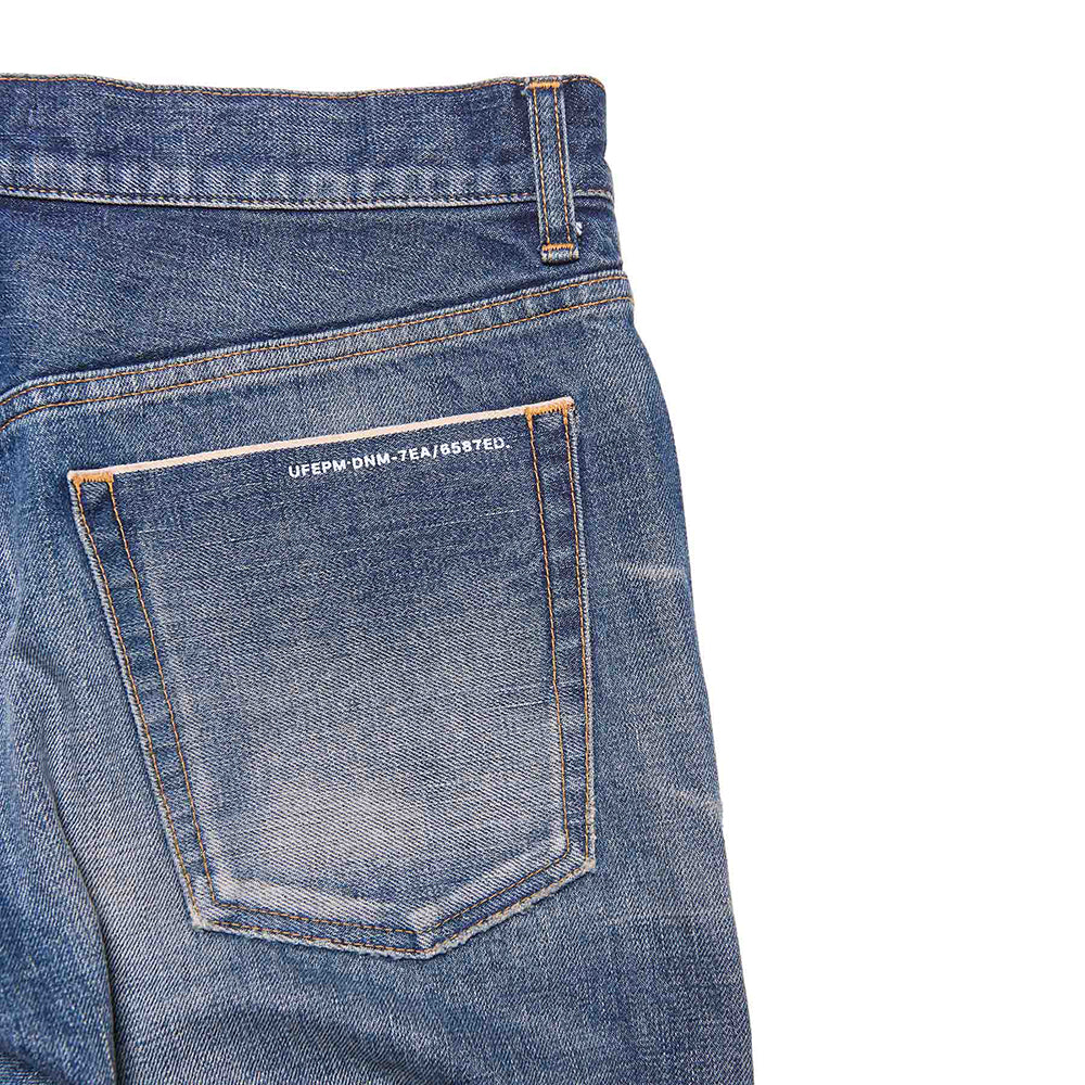[uniform experiment]DAMAGED DENIM TAPERED-FIT JEANS(UE-262027)