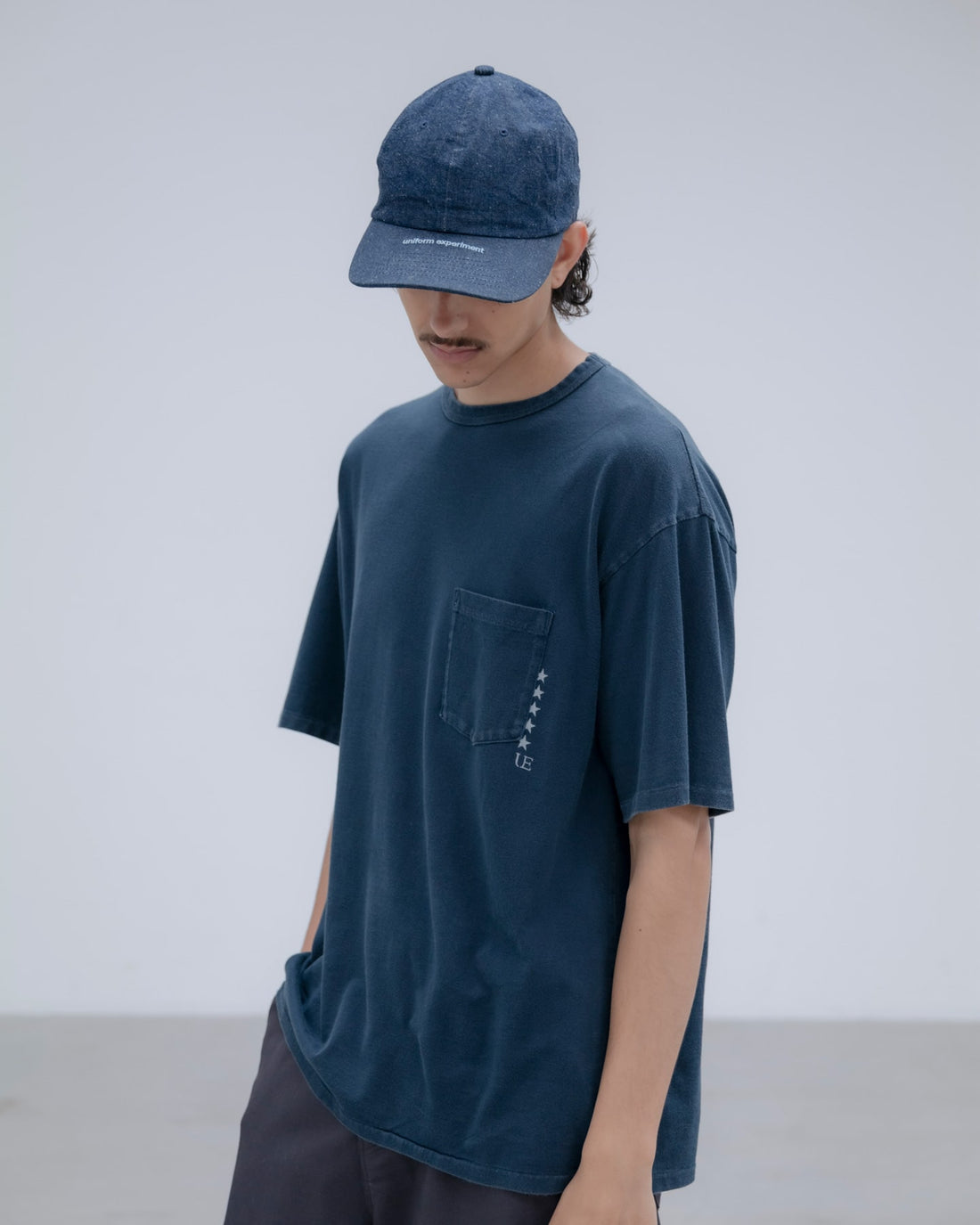 [uniform experiment]INDIGO POCKET TEE(UE-262033)