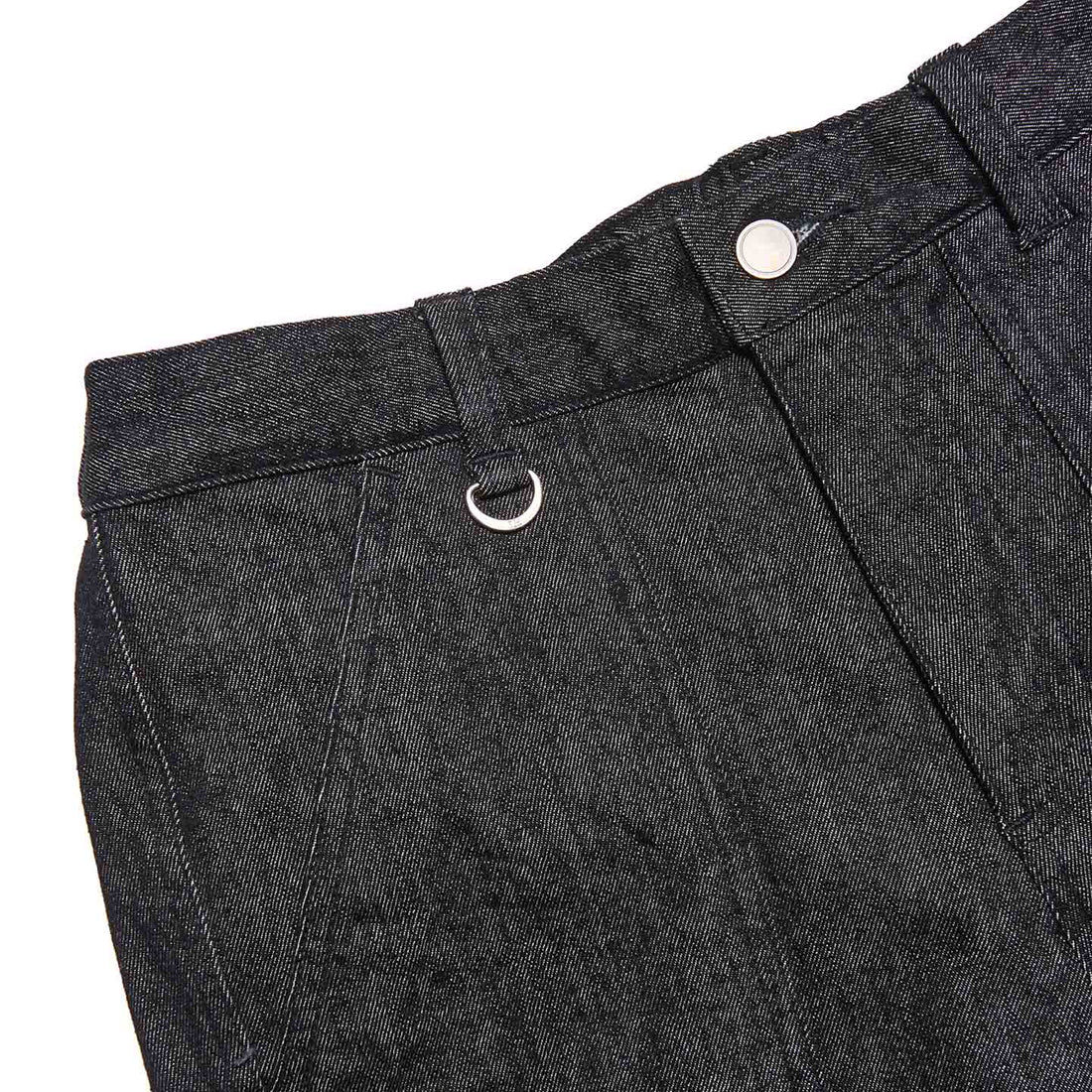 [uniform experiment]HIGH STRETCH DENIM HEM SHIRRING BAKER PANTS(UE-262037)