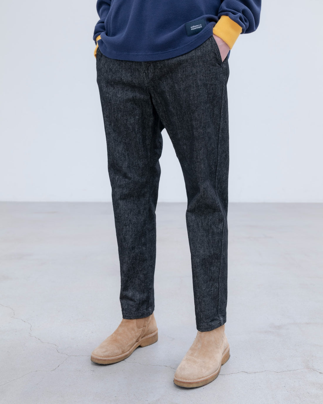 [uniform experiment]HIGH STRETCH DENIM TAPERED PANTS(UE-262038)