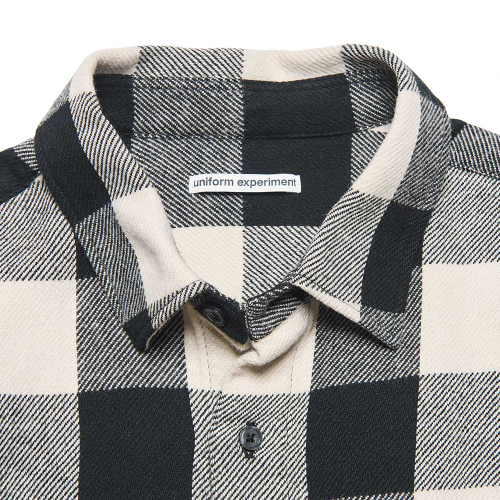 [uniform experiment]LINE FLANNEL CHECK DRAWCORD SHIRT(UE-262040)