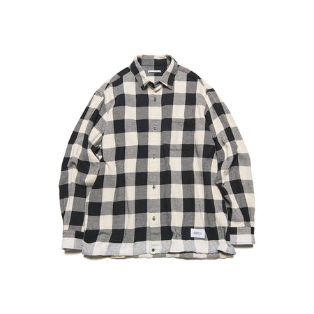 [uniform experiment]LINE FLANNEL CHECK DRAWCORD SHIRT(UE-262040)