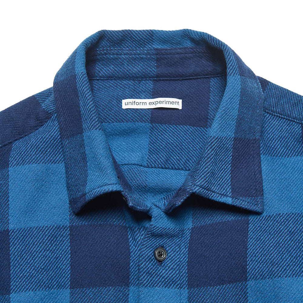 [uniform experiment]LINE FLANNEL CHECK DRAWCORD SHIRT(UE-262040)