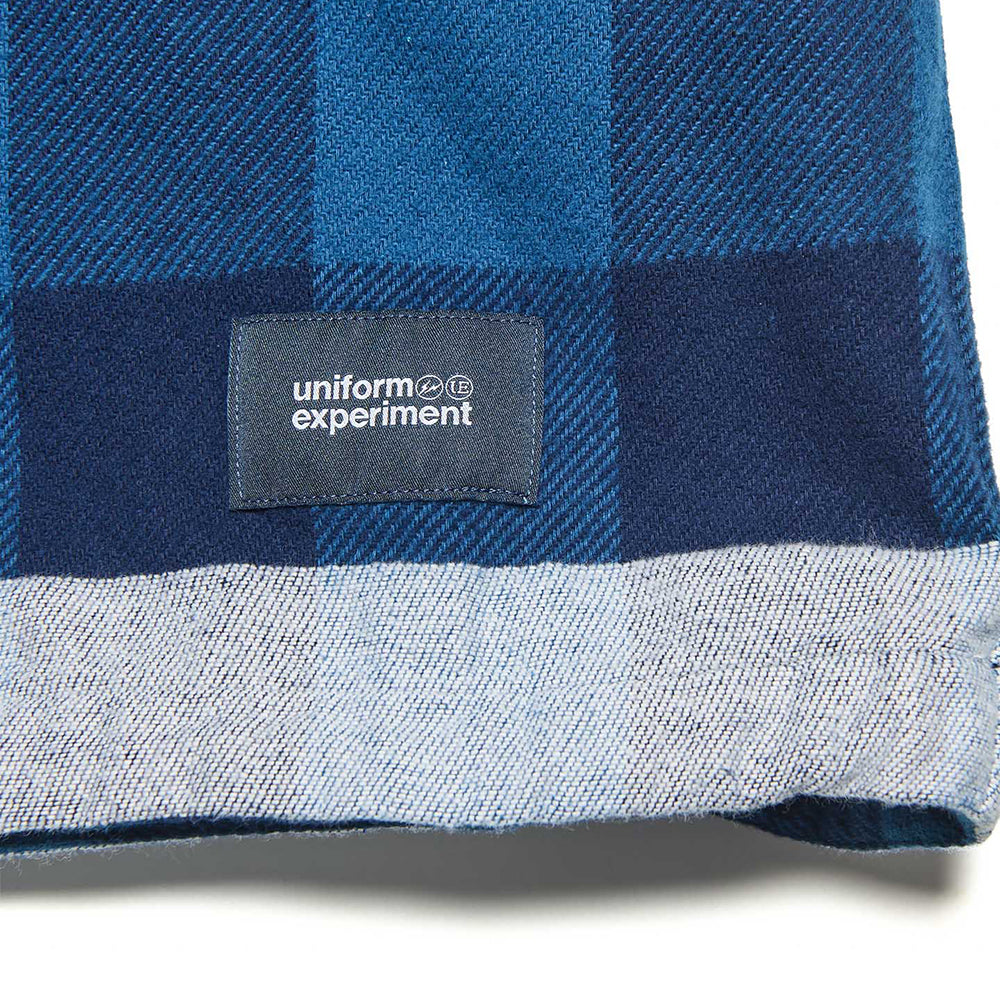 [uniform experiment]LINE FLANNEL CHECK DRAWCORD SHIRT(UE-262040)
