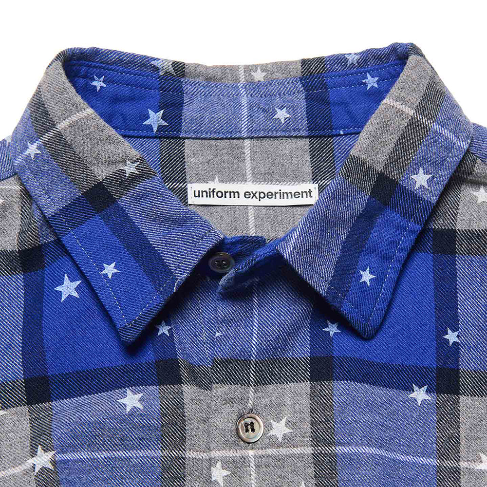 [uniform experiment]STAR PRINT CHECK SHIRT(UE-262047)