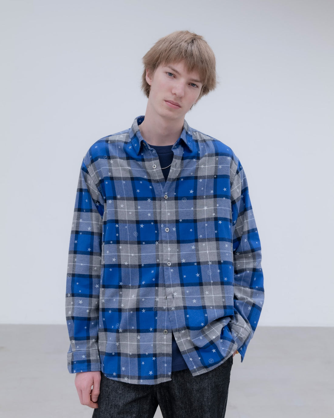 [uniform experiment]STAR PRINT CHECK SHIRT(UE-262047)