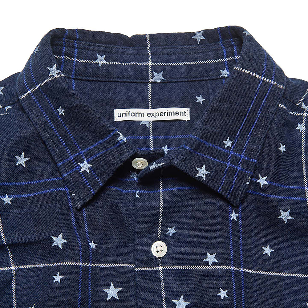 [uniform experiment]STAR PRINT CHECK SHIRT(UE-262047)