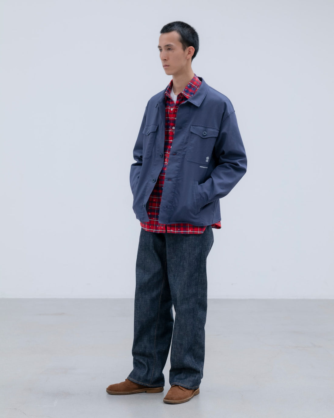 [uniform experiment]STAR PRINT CHECK SHIRT(UE-262047)