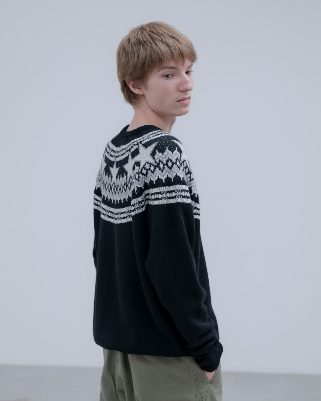 [uniform experiment]STAR NORDIC SWEATER(UE-262059)