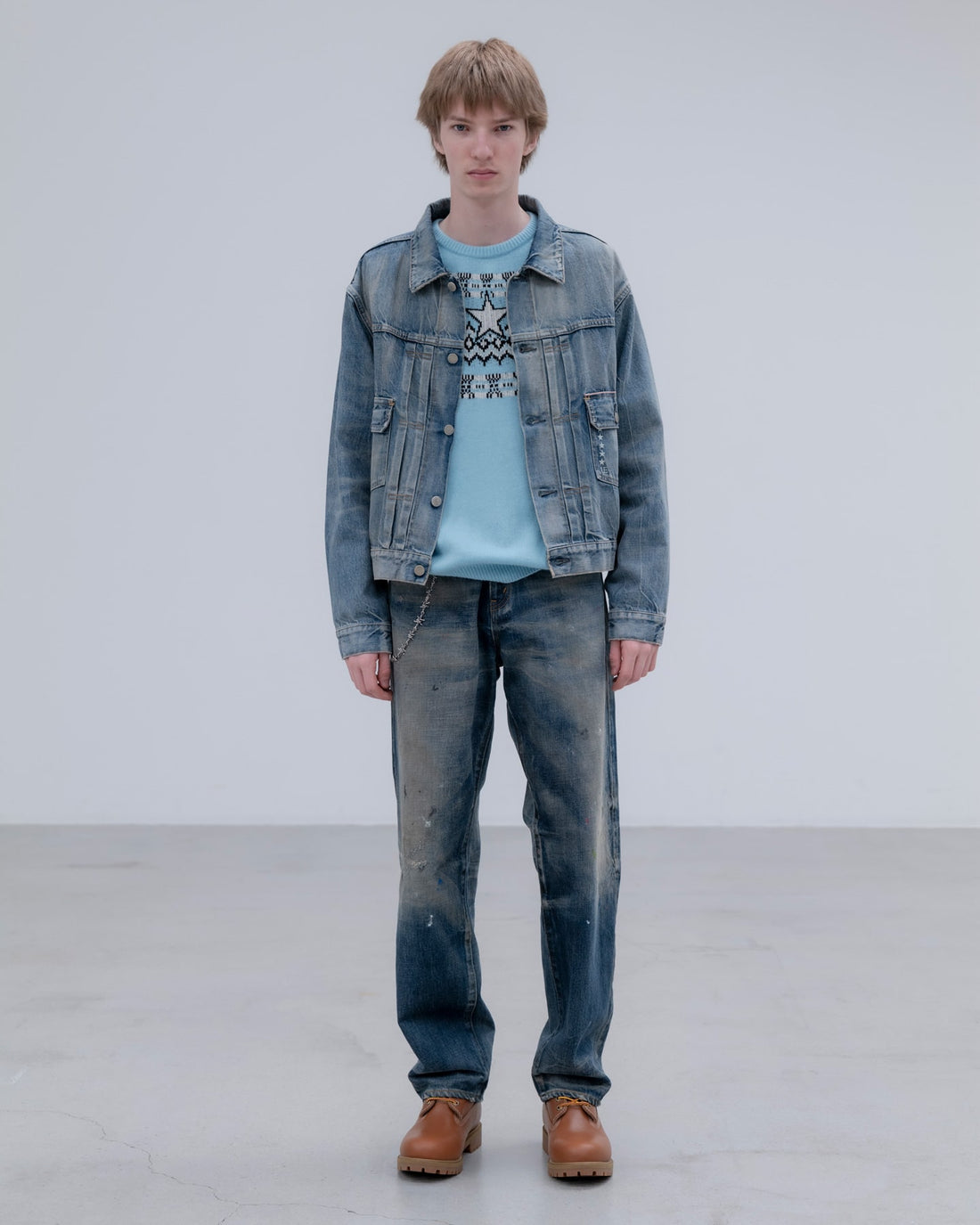 [uniform experiment]STAR NORDIC SWEATER(UE-262059)