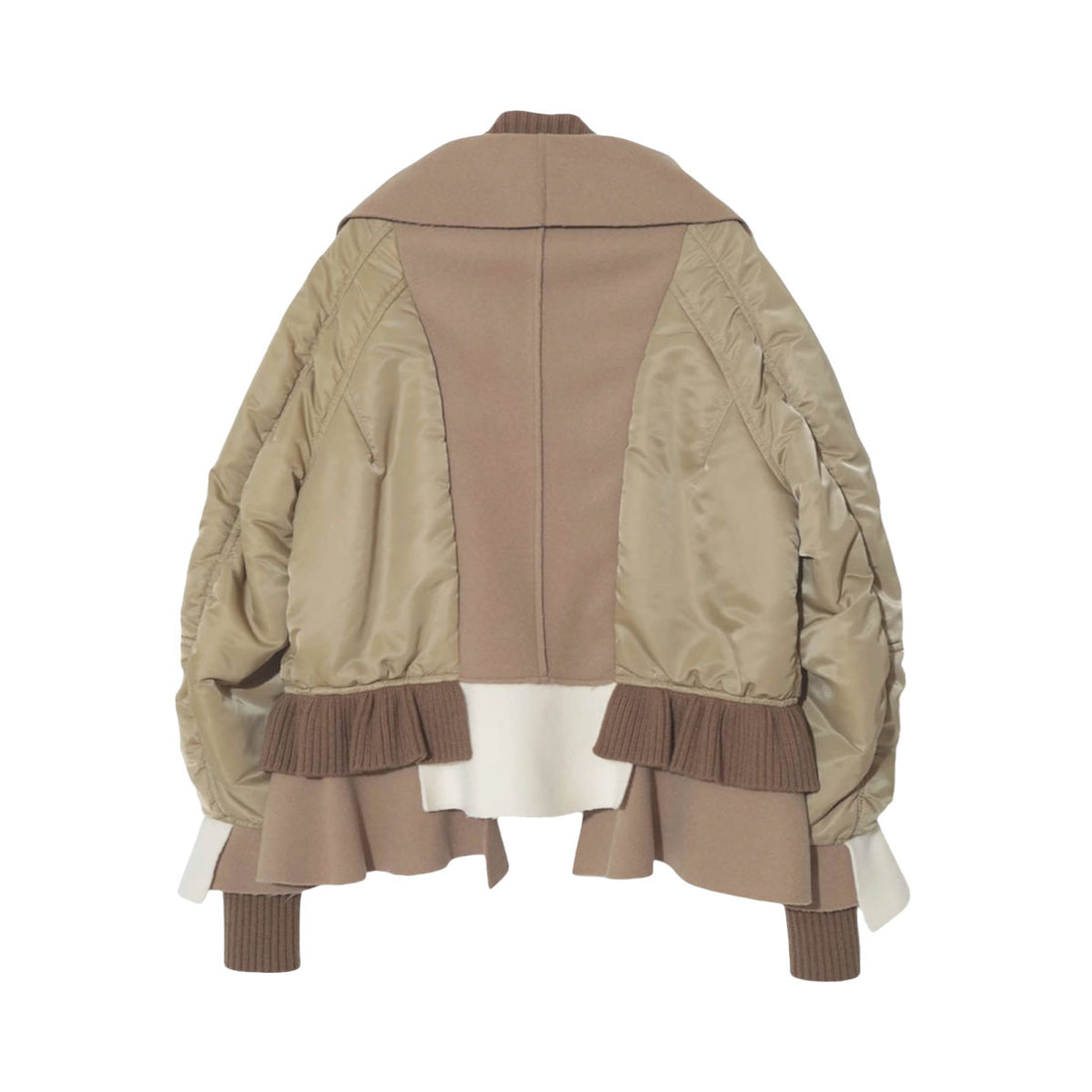[UNDERCOVER]WOMENS Wフェイスウール切替mixMA-1(UC2F8803)