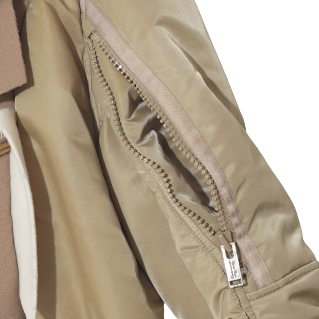 [UNDERCOVER]WOMENS Wフェイスウール切替mixMA-1(UC2F8803)