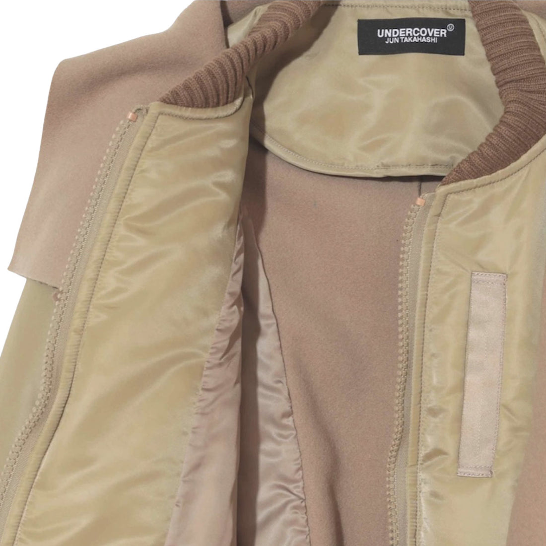 [UNDERCOVER]WOMENS Wフェイスウール切替mixMA-1(UC2F8803)