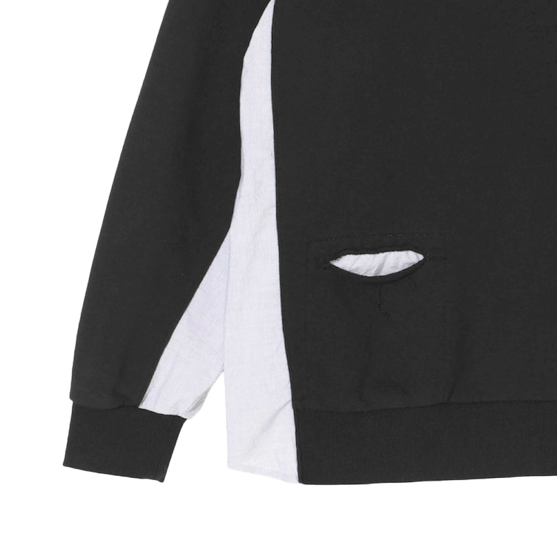 [UNDERCOVER]CoタイプライターST切替スウェット/BLACK(UP1F4801)