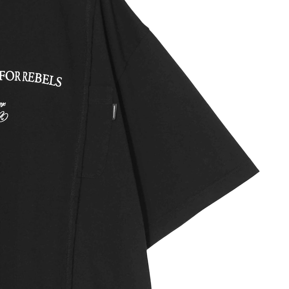 [UNDERCOVER]TEE/スウェットMIX半袖CS USIM FOR REBELS/BLACK(UP1F4804)