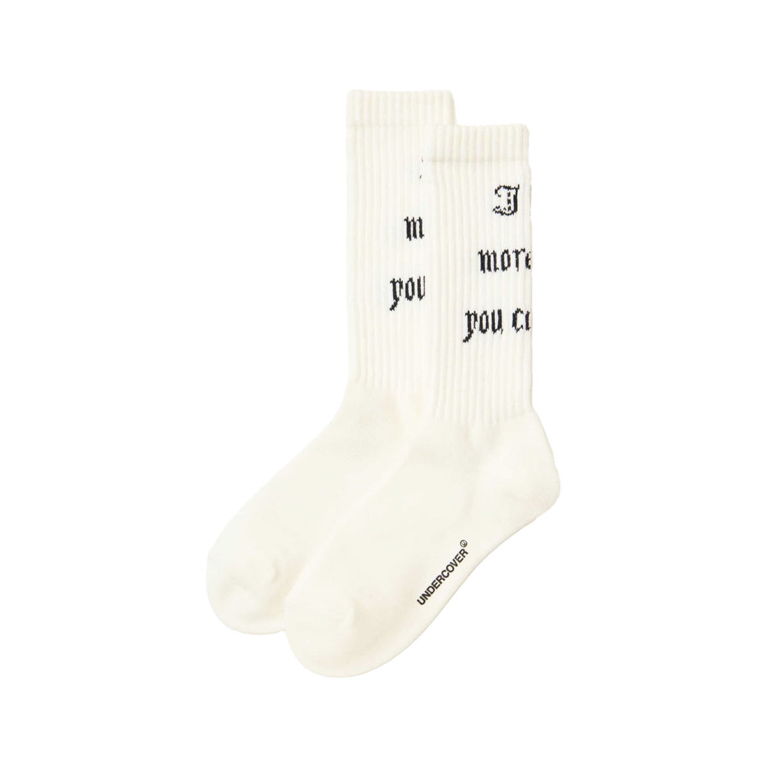 [UNDERCOVER]JQリブソックス I hear more than you can hear/OFF WHITE(UP1F4L01)