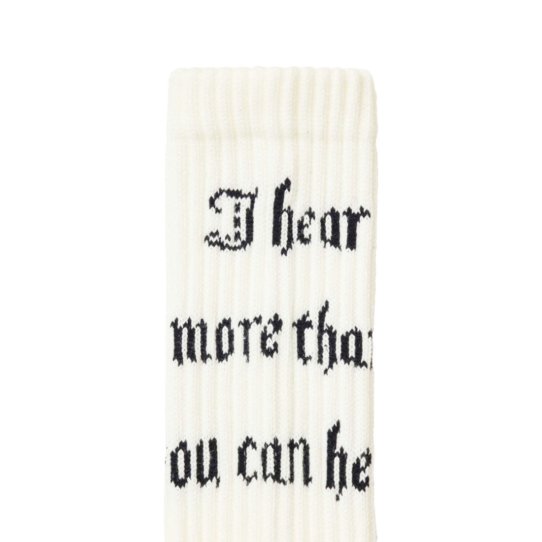 [UNDERCOVER]JQリブソックス I hear more than you can hear/OFF WHITE(UP1F4L01)
