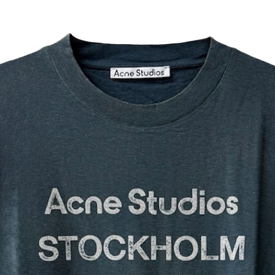 [ACNE STUDIOS]T-SHIRT/DARK BLUE(UX-TSHI000013)