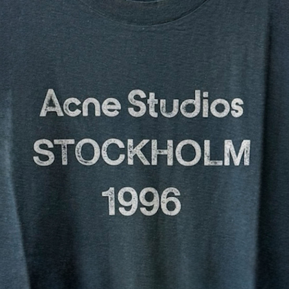 [ACNE STUDIOS]T-SHIRT/DARK BLUE(UX-TSHI000013)