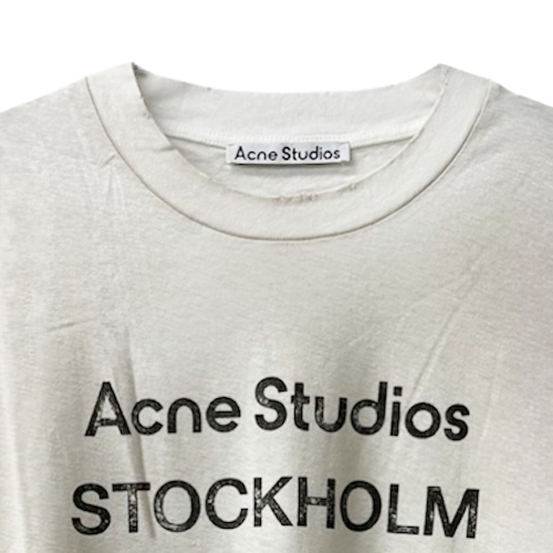 [ACNE STUDIOS]T-SHIRT/DIRTY WHITE(UX-TSHI000013)